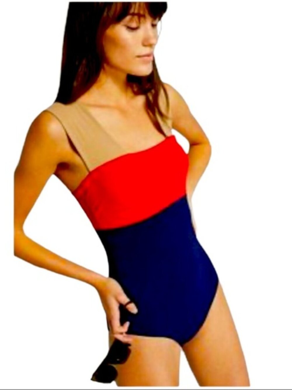 NWOT KARLA COLLETTO Marchella Silent Underwire One/Piece Swimsuit Size 8